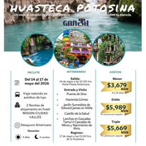 Flyer de viaje Huasteca Potosina